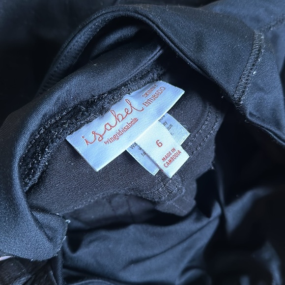 Ingrid & Isabel Skinny Jeans Black 6 Maternity - Picture 6 of 6